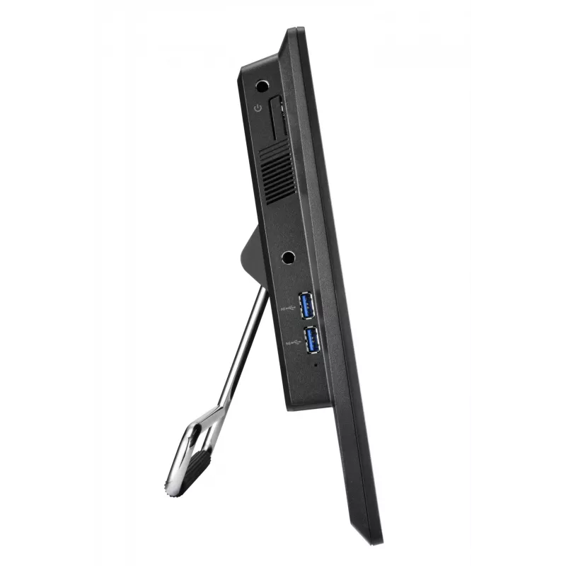 Shuttle P55U All-in-One barebone, 15,6 collu skārienekrāns, Celeron 7305, WLAN, HDMI, 2x COM, 90 W, melns