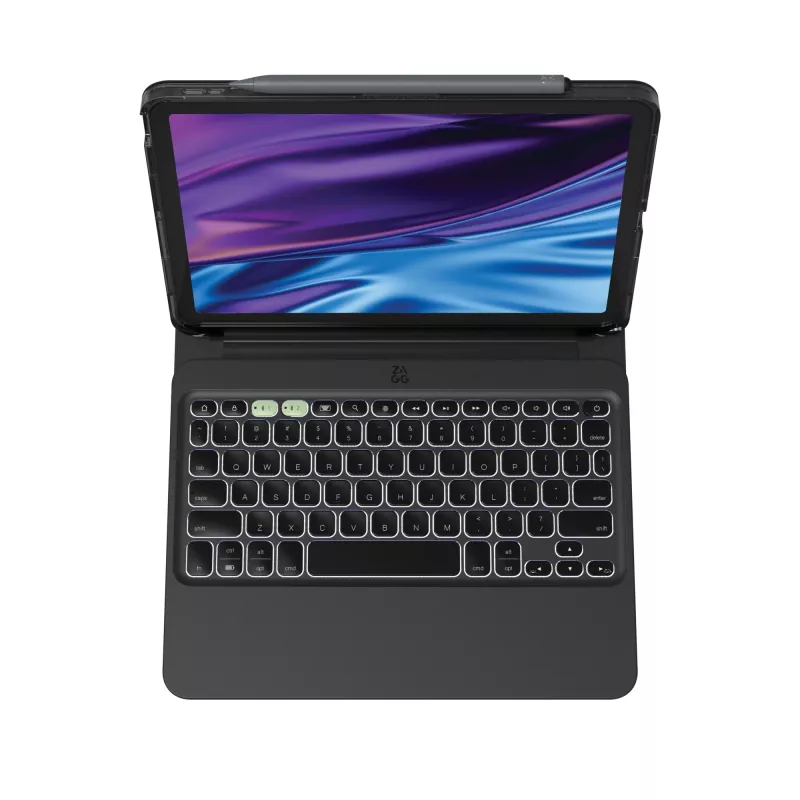 ZAGG Pro Keys 2 Bluetooth klaviatūra QWERTZ vācu melna iPad Air 11