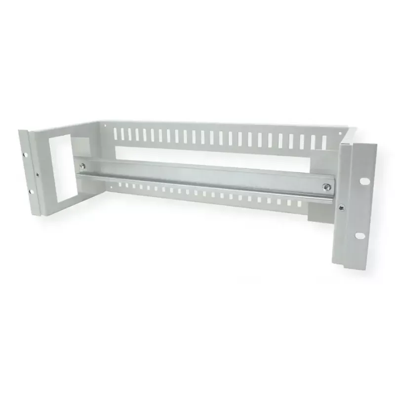 Rack rail ROLINE 26.21.0102 — tērauda sudraba, 1 gab., paredzēts 19 collu plauktu montāžai
