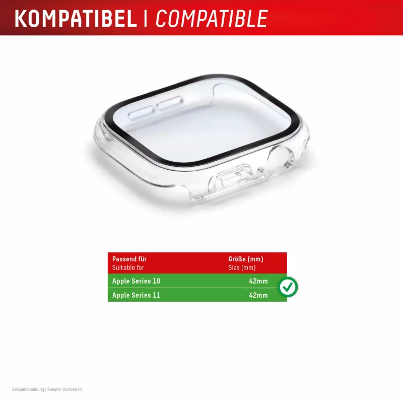 Full Body Protector e.v.i. DISPLEX Apple Series 10 42mm Transparent — pilna pārklājuma aizsargplēve Apple Watch Series 10 42mm