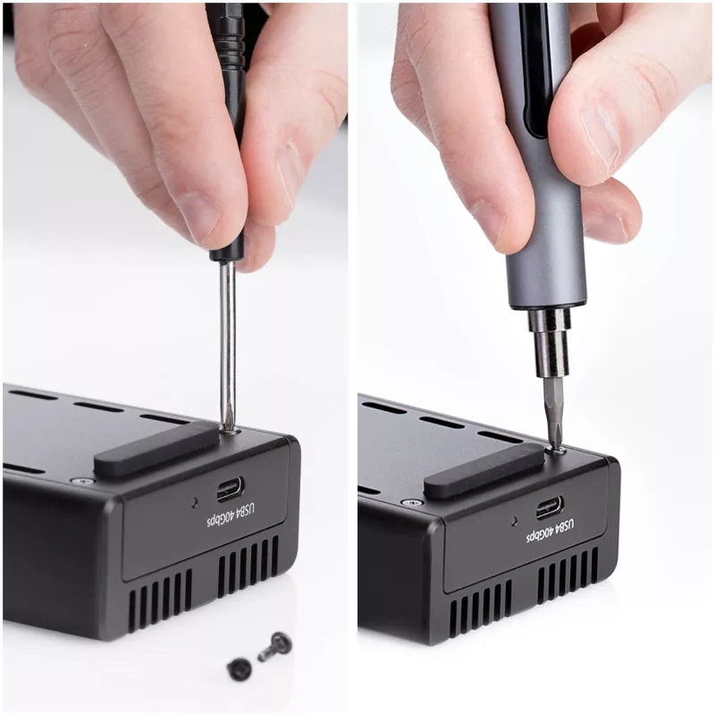 StarTech.com USB4 M.2 NVMe korpuss, 40Gbps, ārējais USB-C/Thunderbolt NVMe SSD korpuss, alumīnija radiatora korpuss, B+M/M-Key
