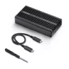 StarTech.com USB4 M.2 NVMe korpuss, 40Gbps, ārējais USB-C/Thunderbolt NVMe SSD korpuss, alumīnija radiatora korpuss, B+M/M-Key