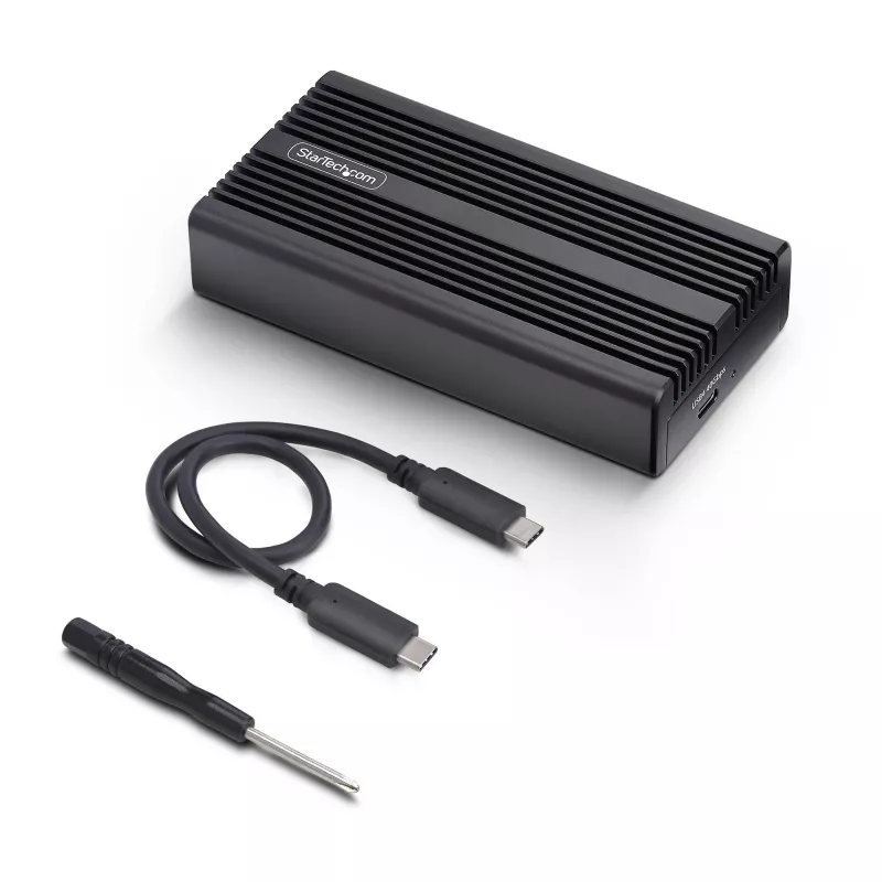 StarTech.com USB4 M.2 NVMe korpuss, 40Gbps, ārējais USB-C/Thunderbolt NVMe SSD korpuss, alumīnija radiatora korpuss, B+M/M-Key