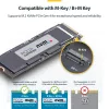 StarTech.com USB4 M.2 NVMe korpuss, 40Gbps, ārējais USB-C/Thunderbolt NVMe SSD korpuss, alumīnija radiatora korpuss, B+M/M-Key