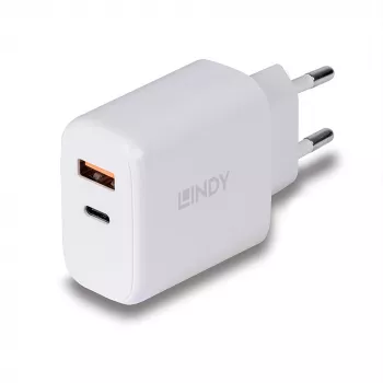 Lindy 73424 mobilierīces lādētājs Universāls Balts Maiņstrāva Ātrā uzlāde Iekštelpām
