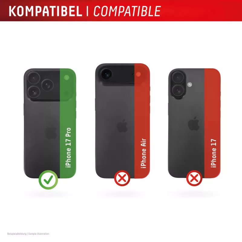 Displex Full Cover Camera Lens Glass iPhone 17 Pro, 10H, pilna kameras aizsargs, ātrās montāžas sistēma, 2 gab. iepakojumā