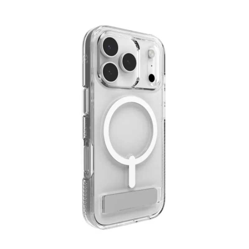 ZAGG Crystal Palace Snap Kickstand Case vāciņš Apple iPhone 17 Pro, caurspīdīgs