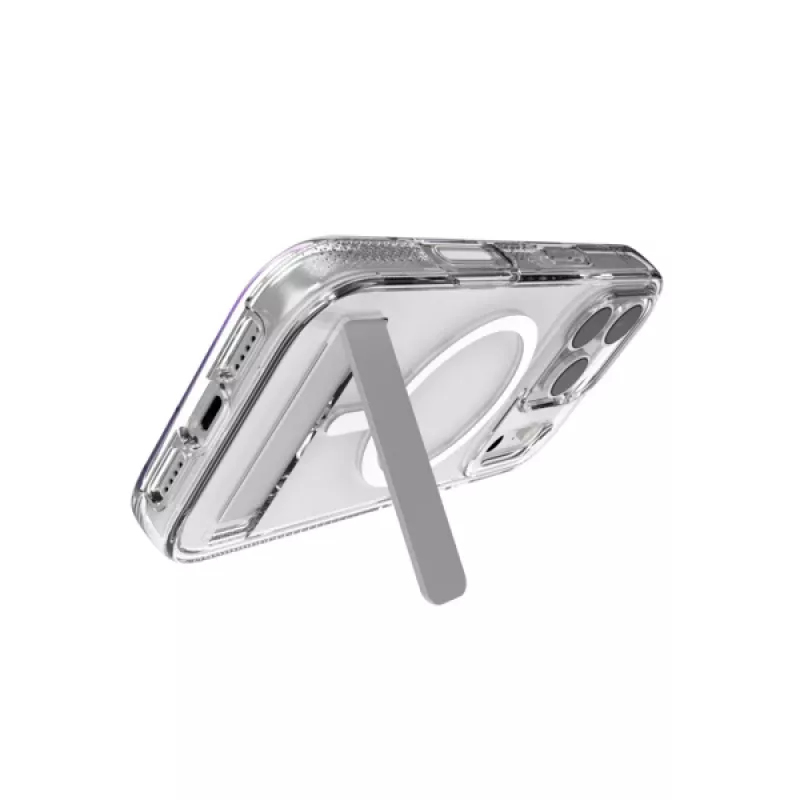 ZAGG Crystal Palace Snap Kickstand Case vāciņš Apple iPhone 17 Pro, caurspīdīgs