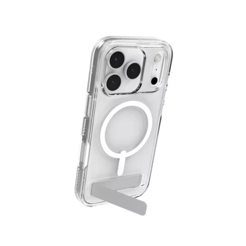 ZAGG Crystal Palace Snap Kickstand Case vāciņš Apple iPhone 17 Pro, caurspīdīgs