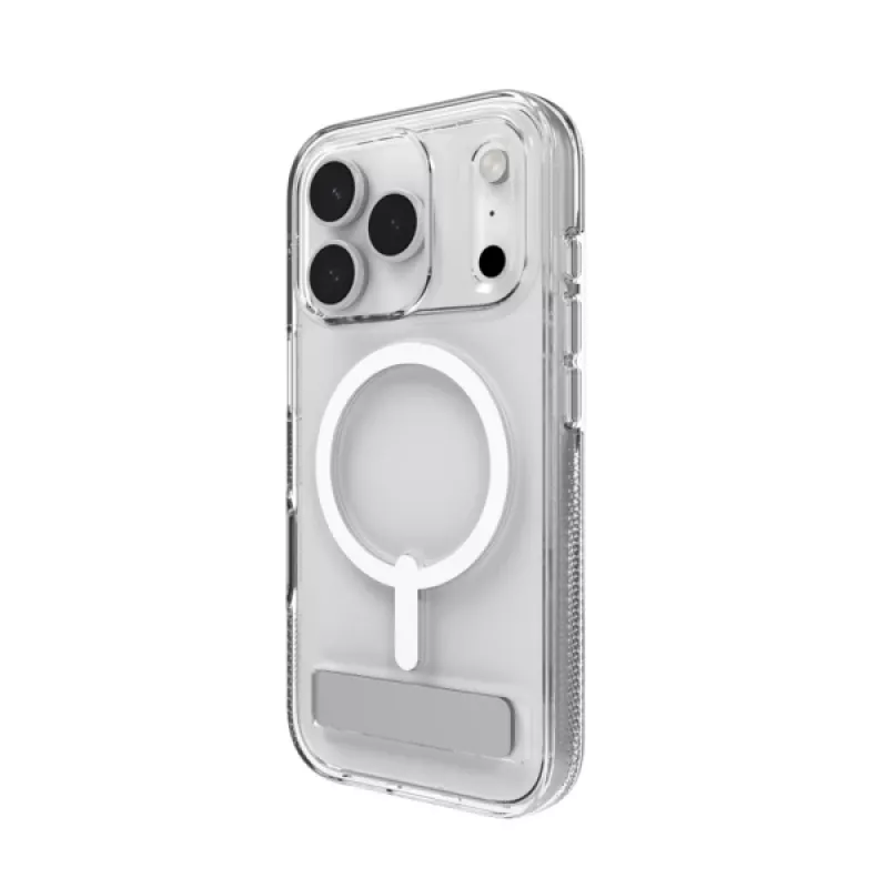 ZAGG Crystal Palace Snap Kickstand (Button Cover) vāciņš priekš Apple iPhone 17 Pro Max