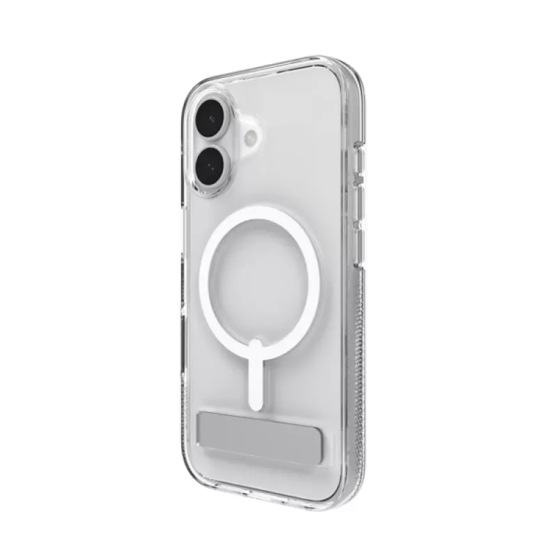 ZAGG Crystal Palace Snap Kickstand Case vāciņš Apple iPhone 17, caurspīdīgs