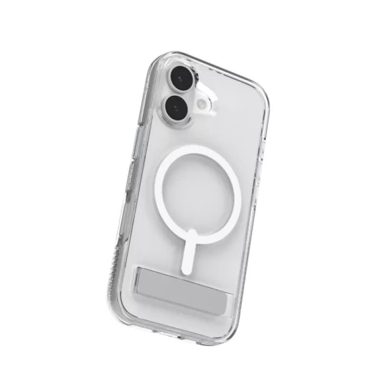 ZAGG Crystal Palace Snap Kickstand Case vāciņš Apple iPhone 17, caurspīdīgs