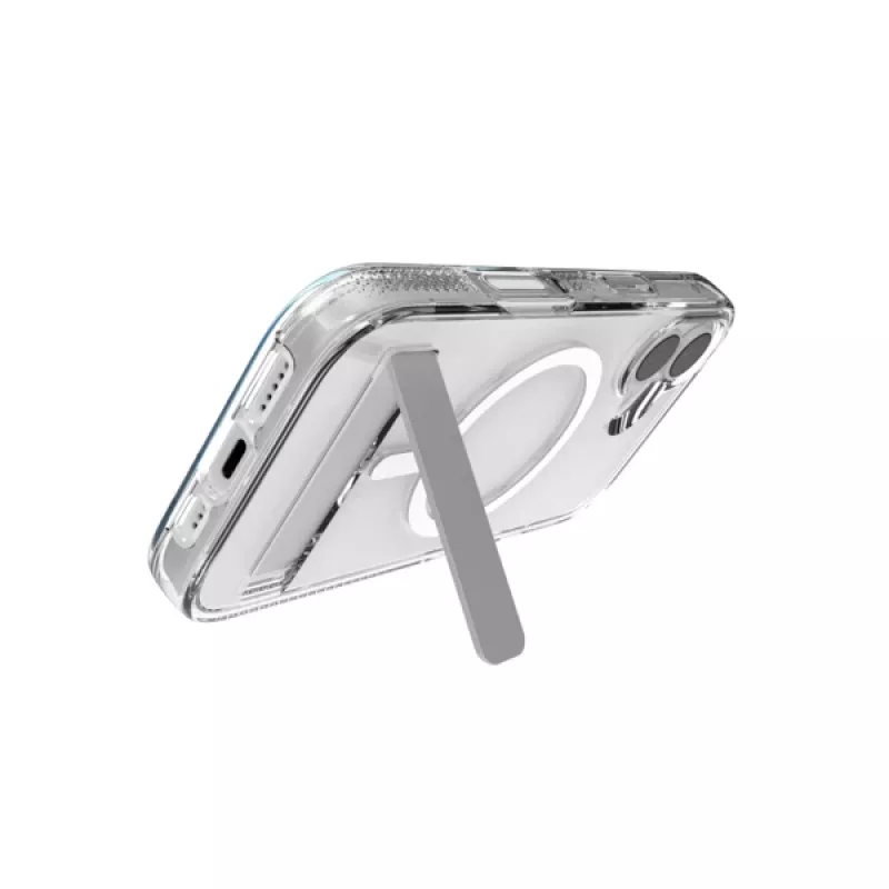 ZAGG Crystal Palace Snap Kickstand Case vāciņš Apple iPhone 17, caurspīdīgs
