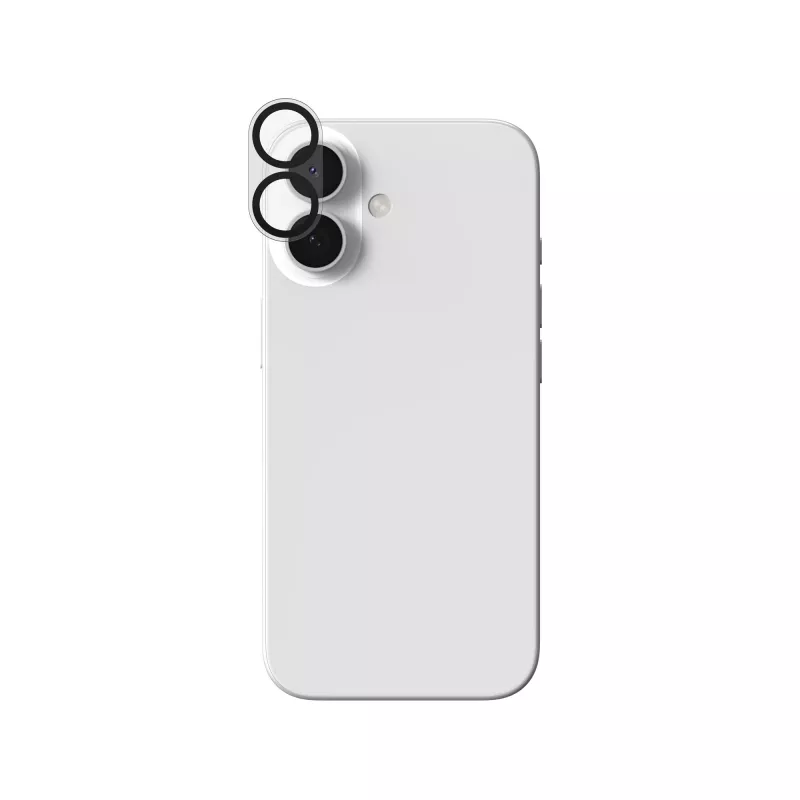 InvisibleShield Glass Elite objektīva aizsardzība Apple iPhone 17/16/16+ melnā krāsā