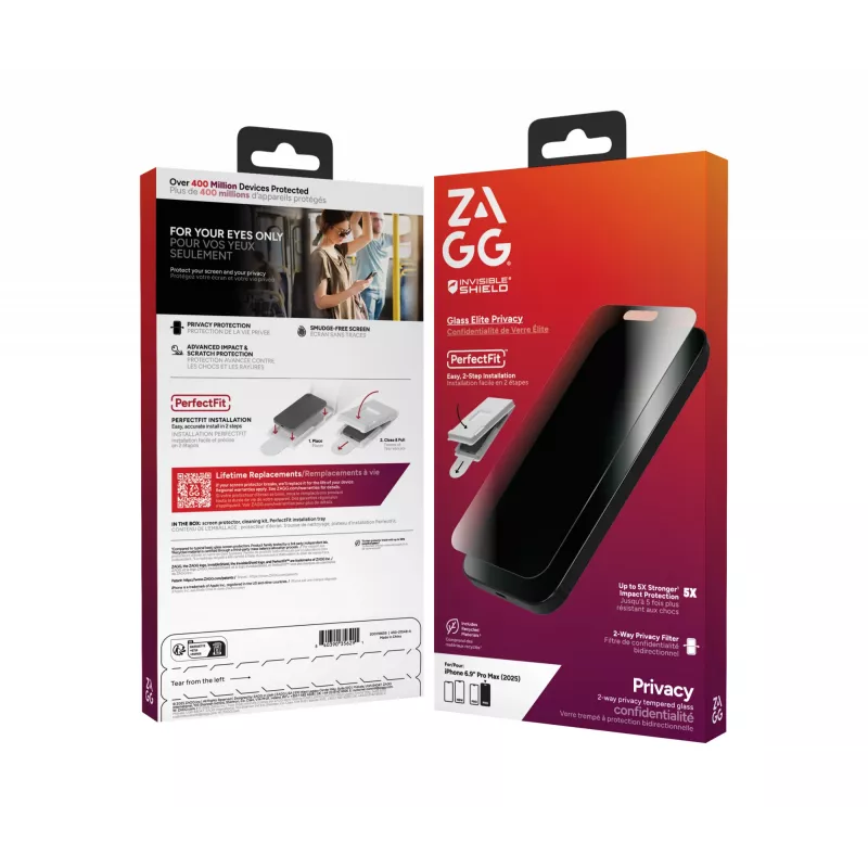 InvisibleShield Glass Elite Privacy ekrāna aizsargs Apple iPhone 17 Pro Max