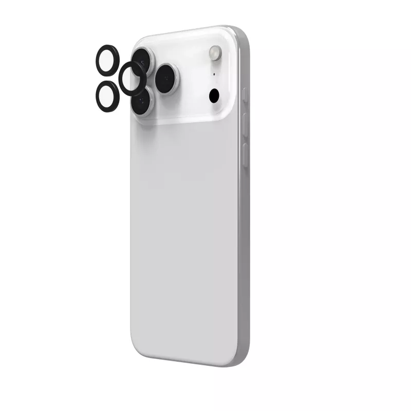 InvisibleShield Glass Elite (CameraRings) Objektīvu aizsardzība Apple iPhone 17 Pro/17 Pro Max 16 Pro/16 Pro Max/15 Pro/15 Pro Max melna