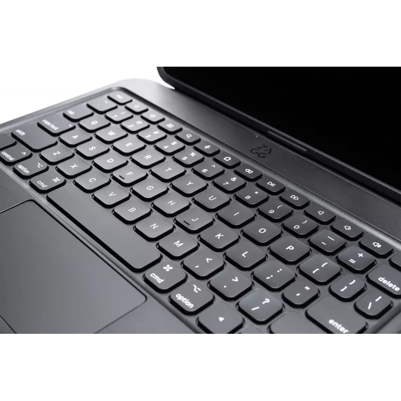 ZAGG Tough Keys-Apple-iPad 10. paaudze/A16-Melns-Vācu(B2B brūnā kaste)