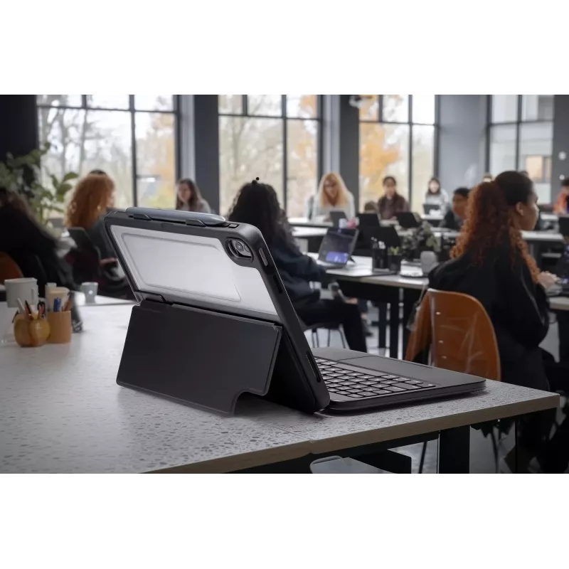 ZAGG Tough Keys-Apple-iPad 10. paaudze/A16-Melns-Vācu(B2B brūnā kaste)