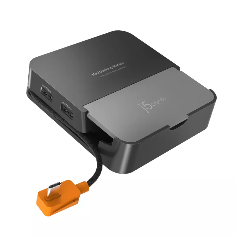 Mobilās ierīces dokstacija j5 create JCD624-N USB Type-C priekš iPhone 16/15 & Samsung Galaxy sērijām, 100×250×28,5 mm, 238 g, melna/pelēka