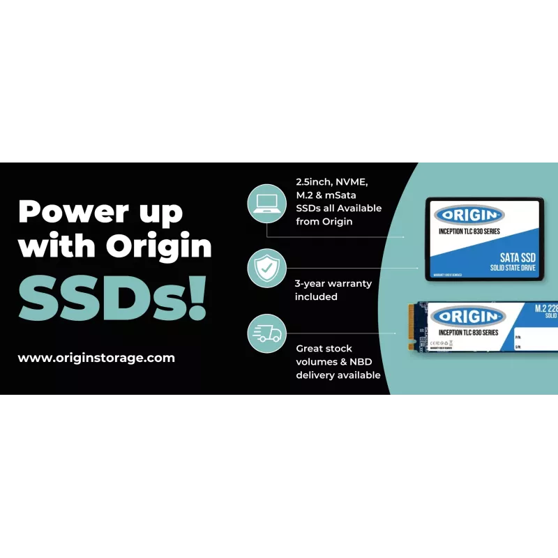 Origin Storage Inception SSD 512GB 2.5in SATA 3D TLC, 512 GB, 2,5 collas, 540 MB/s, 6 Gbit/s