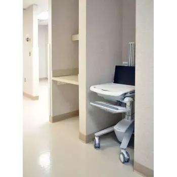 Multivides ratiņi Ergotron StyleView EMR Laptop Cart SV40 Alumīnija Pelēks Balts