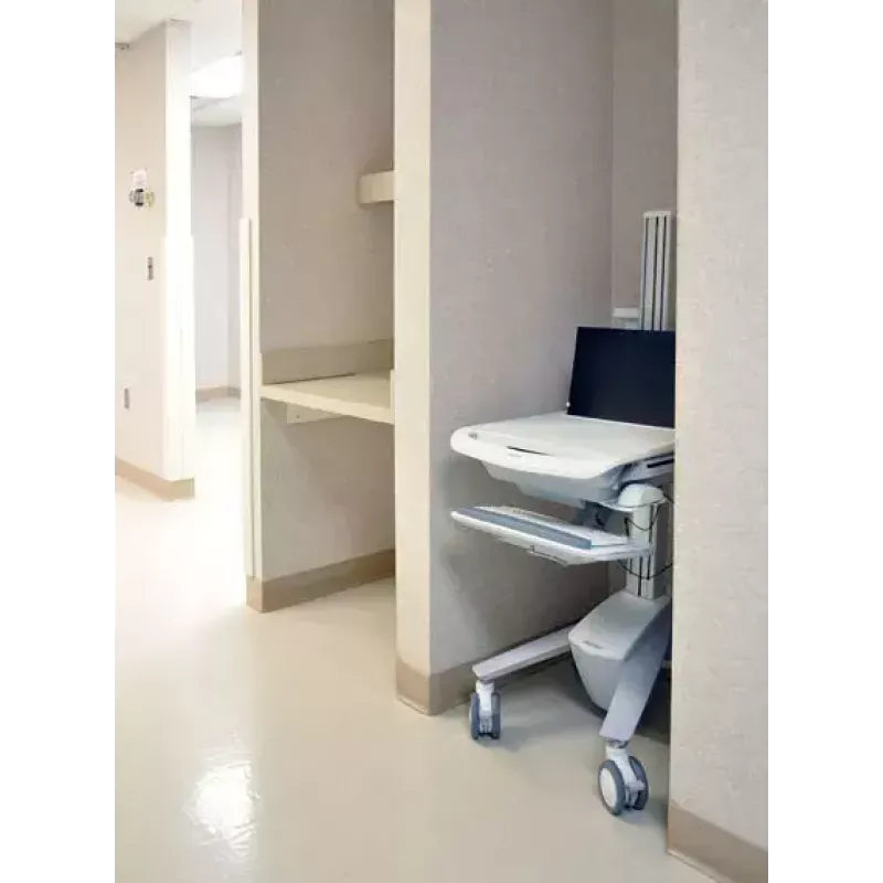 Multivides ratiņi Ergotron StyleView EMR Laptop Cart SV40 Alumīnija Pelēks Balts