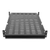 StarTech.com 2U bīdāms serveru plaukta stiprinājuma plaukts – regulējams montāžas dziļums no 20 līdz 30 collām – ventilējams – 50 mārciņas – izturīgs universāls 19” plaukts aprīkojuma plauktam – 24 collu dziļumā