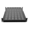 StarTech.com 2U bīdāms serveru plaukta stiprinājuma plaukts – regulējams montāžas dziļums no 20 līdz 30 collām – ventilējams – 50 mārciņas – izturīgs universāls 19” plaukts aprīkojuma plauktam – 24 collu dziļumā