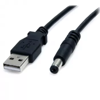 StarTech.com USB uz 5,5 mm strāvas kabelis - M tipa cilindriskais savienotājs - 2 m, 2 m, USB, M tipa cilindriskais savienotājs