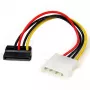 StarTech.com 6in 4 Pin LP4 to Left Angle SATA Power kabeļa adapteris