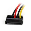StarTech.com 6in 4 Pin LP4 to Left Angle SATA Power kabeļa adapteris