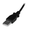 StarTech.com 2m Micro USB kabelis - A uz leņķa Micro B, 2 m, USB A, Micro-USB B, USB 2.0, 0,48 Gbit/s, Melns