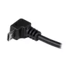 StarTech.com 2m Micro USB kabelis - A uz leņķa Micro B, 2 m, USB A, Micro-USB B, USB 2.0, 0,48 Gbit/s, Melns