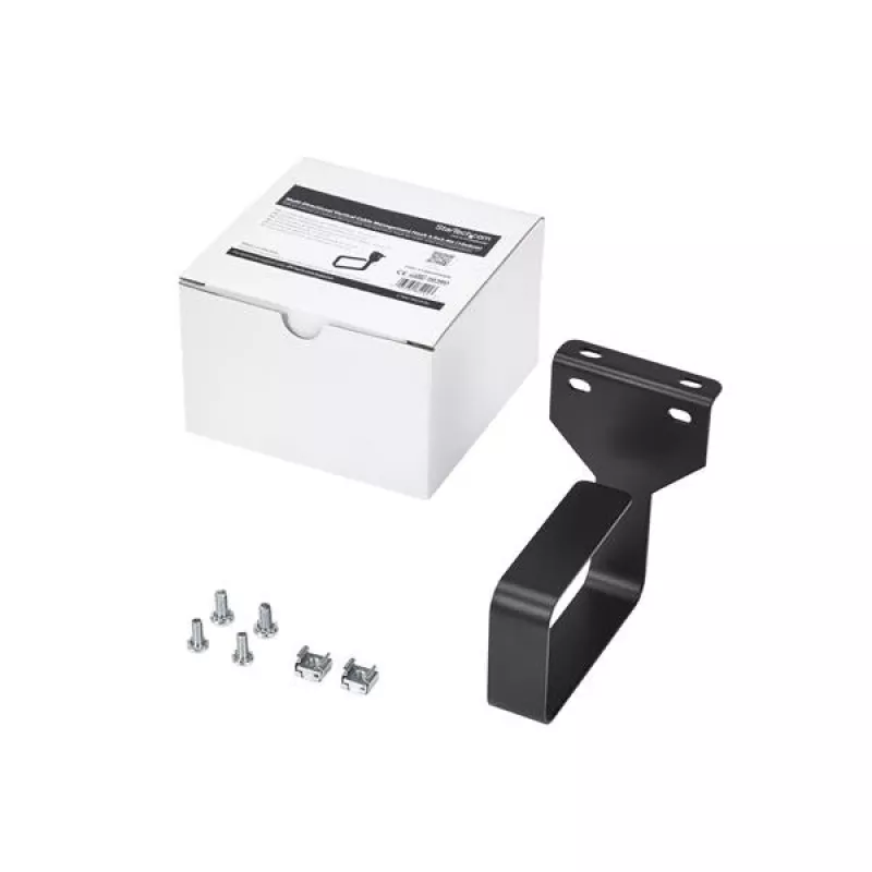 StarTech.com daudzvirzienu vertikāls serveru statņa kabeļu pārvaldības D veida gredzens 2,4 x 3,9 collas (6 x 10 cm)