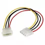 StarTech.com 12in LP4 pagarinātāja kabelis - M/F, Molex (4-pin), Molex (4-pin), 0.304 m, Vīrišķais, Sievišķais, Taisns