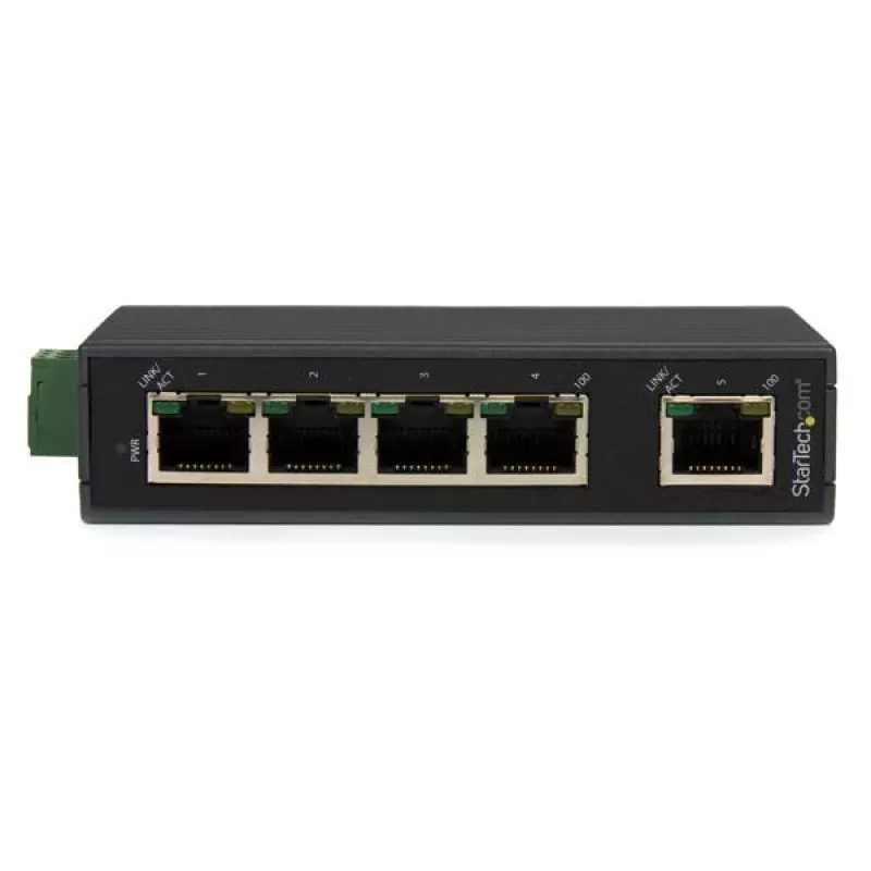 StarTech.com 5 portu industriālais Ethernet slēdzis - DIN sliedes montāžai