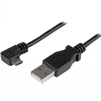 StarTech.com Micro-USB uzlādes un sinhronizācijas kabelis M/M - taisnleņķa Micro-USB - 30/24 AWG - 1 m (3 pēdas)