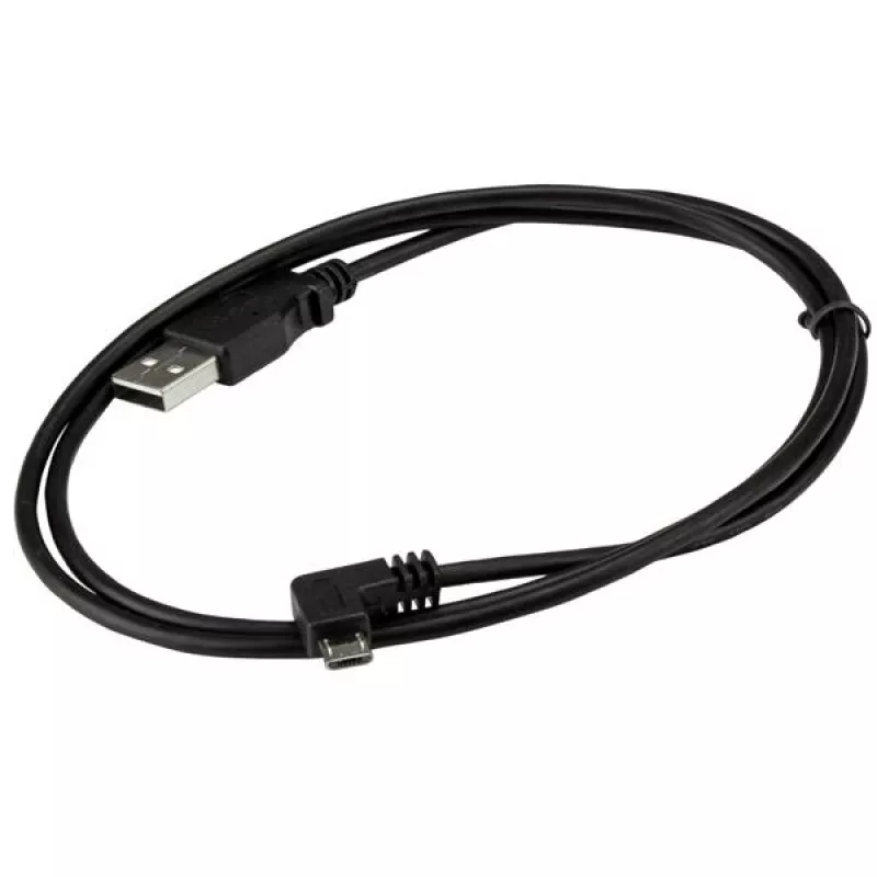 StarTech.com Micro-USB uzlādes un sinhronizācijas kabelis M/M - taisnleņķa Micro-USB - 30/24 AWG - 1 m (3 pēdas)