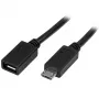 StarTech.com Micro-USB pagarinātāja kabelis - vīr./sie. - 0,5 m (20 collas)