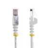 StarTech.com Cat5e Ethernet komutācijas kabelis ar Snagless RJ45 savienotājiem - 7 m, balts