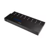 StarTech.com autonoms 1 pret 15 USB zibatmiņu dublikators un dzēsējs, vairāku USB zibatmiņu kopētājs, sistēmas un failu, kā arī visa diska kopēšana ar ātrumu 1,5 GB/min, viena un trīs piegājienu dzēšana, LCD displejs - TAA