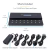 StarTech.com autonoms 1 pret 15 USB zibatmiņu dublikators un dzēsējs, vairāku USB zibatmiņu kopētājs, sistēmas un failu, kā arī visa diska kopēšana ar ātrumu 1,5 GB/min, viena un trīs piegājienu dzēšana, LCD displejs - TAA
