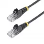 StarTech.com 0,5 m CAT6 kabelis – plāns – aizsargāti RJ-45 savienotāji – melns