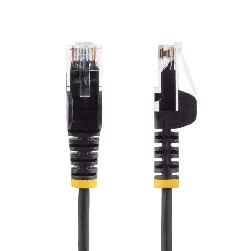 StarTech.com 0,5 m CAT6 kabelis – plāns – aizsargāti RJ-45 savienotāji – melns