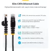 StarTech.com 0,5 m CAT6 kabelis – plāns – aizsargāti RJ-45 savienotāji – melns