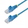 StarTech.com 1,5 m CAT6 kabelis – plāns – aizsargāti RJ45 savienotāji – zils