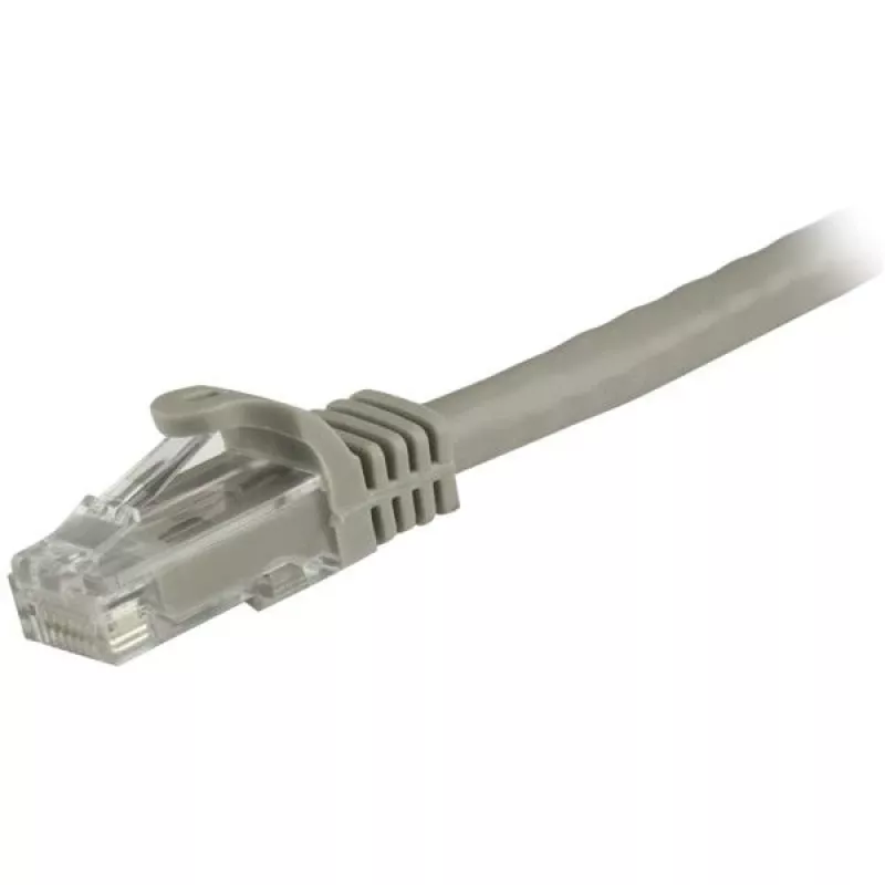 StarTech.com 1,5 m CAT6 Ethernet kabelis - pelēks CAT 6 Gigabit Ethernet vads - 250 MHz 100 W PoE RJ45 UTP tīkla/savienojuma vads bez aizķeršanās ar stresa mazināšanu, individuāli pārbaudīts