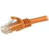StarTech.com 1,5 m CAT6 Ethernet kabelis – oranžs, Cat 6 Gigabit Ethernet vads – 250 MHz, 100 W PoE, RJ45, UTP tīkla/pārlācēja vads, bez aizķeršanās, ar stiepes samazinājumu, individuāli testēts