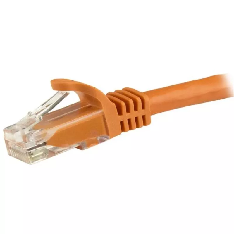 StarTech.com 1,5 m CAT6 Ethernet kabelis – oranžs, Cat 6 Gigabit Ethernet vads – 250 MHz, 100 W PoE, RJ45, UTP tīkla/pārlācēja vads, bez aizķeršanās, ar stiepes samazinājumu, individuāli testēts