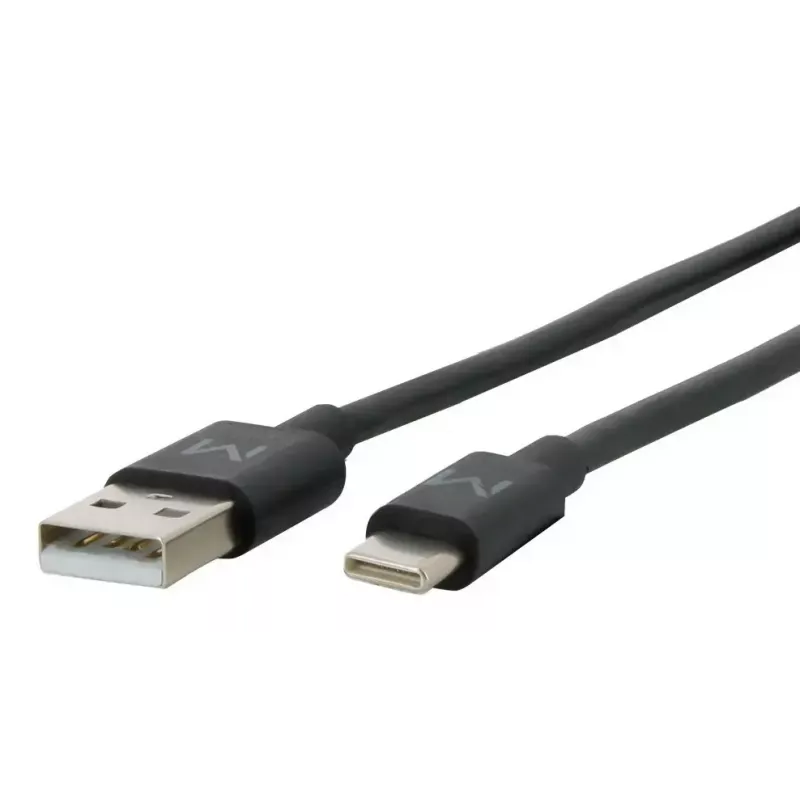 USB A uz USB C kabelis MOBILIS 020013 — 1 m, dati 0,48 Gbit/s, melns